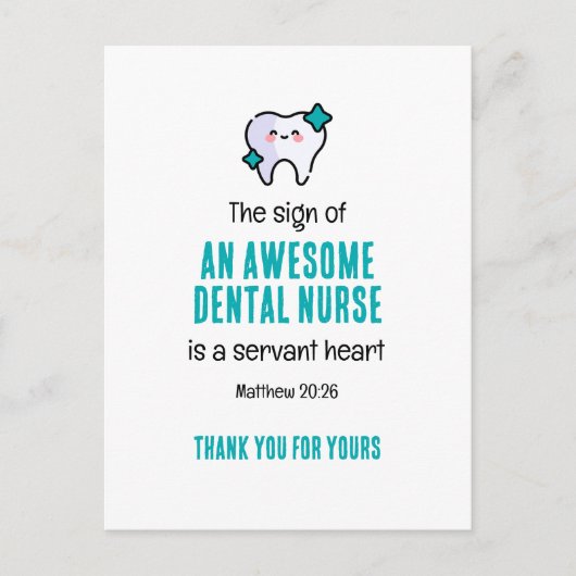 GEWELDIGE TANDHEELKUNDIGE VERPLEEGKUNDIGE HARTELIJ FEESTDAGENKAART (Voorkant)