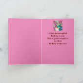 Geweldige tante Birthday Hummingbird Coneflowers Kaart (Binnen)