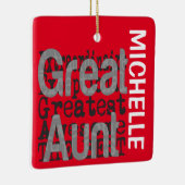 Geweldige tante Extraordinaire CUSTOM Keramisch Ornament (Rechts)