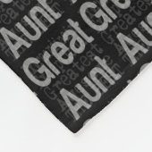 Geweldige tante Extraordinaire Fleece Deken (Hoek)