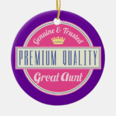 Geweldige tante (grappig) Gift Keramisch Ornament (Voorkant)