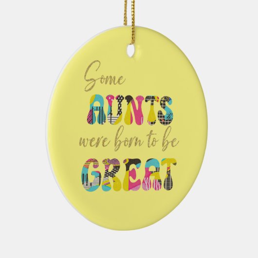 Geweldige tante keramisch ornament (Rechts)