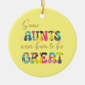 Geweldige tante keramisch ornament (Voorkant)