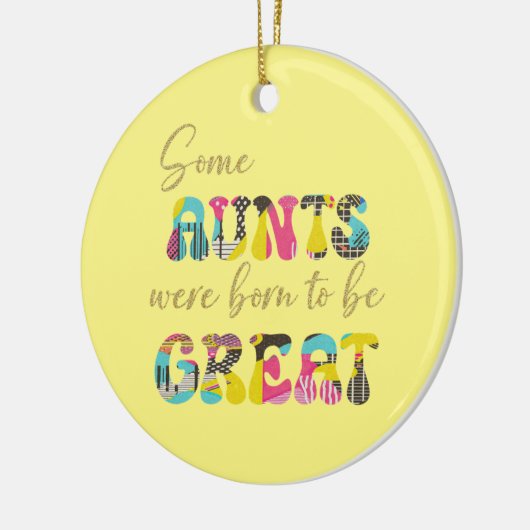 Geweldige tante keramisch ornament (Links)