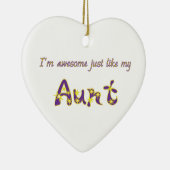 Geweldige tante keramisch ornament (Rechts)