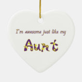 Geweldige tante keramisch ornament (Achterkant)