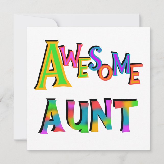 Geweldige tante T-shirts en geschenken (Voorkant)