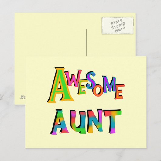 Geweldige tante T-shirts en geschenken Briefkaart (Voorkant / Achterkant)