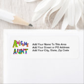 Geweldige tante T-shirts en geschenken Etiket (Insitu)