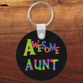 Geweldige tante T-shirts en geschenken Sleutelhanger (Voorkant)