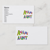 Geweldige tante T-shirts en geschenken Visitekaartje (Voorkant / Achterkant)
