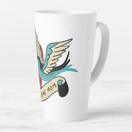Geweldige Tattoo mama Latte Mok (Rechterhoek)