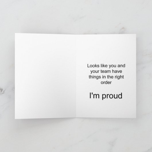 geweldige teamwerk kaart (Binnen)