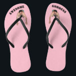 Geweldige Teenslippers van godin (NARROW STRAPS)<br><div class="desc">Bleke Roze KLOR - Je bent een Geweldige godin en verdient een klein man dat de grond aanbidt waar je op loopt... goed... de flip die je toch loopt.  Veel plezier! Wees bevoegd! Doneert aan kankeronderzoek!</div>