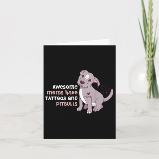 Geweldige temmen hebben Tattoos en pitbulten Kaart (Voorkant)