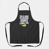 Geweldige Tennis Coach Funny Quote Gezegde Gift Bl Schort (Voorkant)