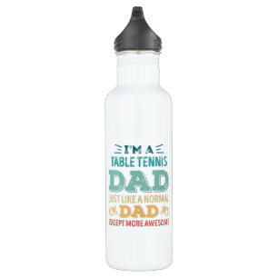 Geweldige Tennis Pap Fathers Day Funny Gift Waterfles