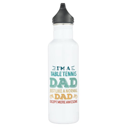 Geweldige Tennis Pap Fathers Day Funny Gift Waterfles (Rechts)