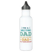 Geweldige Tennis Pap Fathers Day Funny Gift Waterfles (Links)