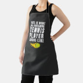 Geweldige Tennis Player Athlete Sport Quote Gezegd Schort (Insitu)