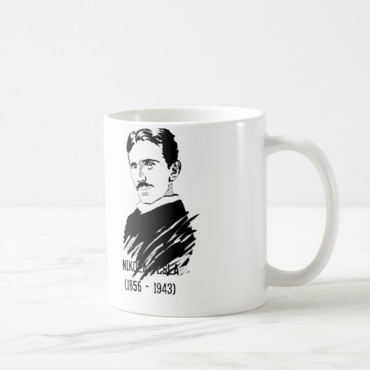 Geweldige Tesla - Wetenschapscitaat koffie / thee  Koffiemok (Rechts)