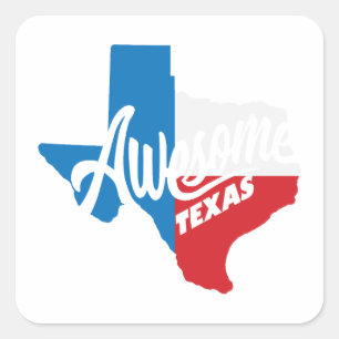 Geweldige Texas II Vierkante Sticker