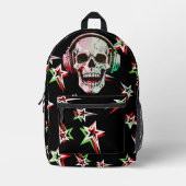 Geweldige tiener favoriete gradiënt schedel Neon s Bedrukte Rugzak (Voorkant)