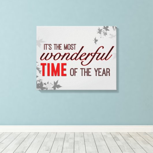 Geweldige tijd canvas afdruk (Insitu (Houten vloer))