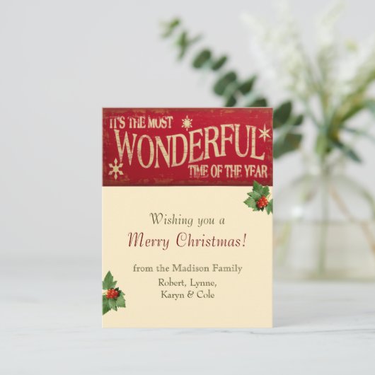 Geweldige tijd vakantie Kaart (Staand voorkant)