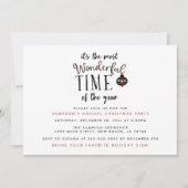 Geweldige tijd van de kerst-uitnodigingen van het kaart (Voorkant)