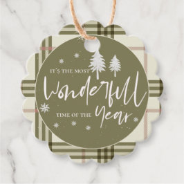 Geweldige tijd van de kerst van de klap bedankjes labels