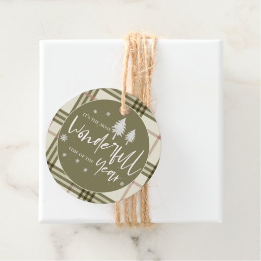 Geweldige tijd van de kerst van de klap bedankjes labels (In situ)