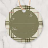 Geweldige tijd van de kerst van de klap bedankjes labels (Achterkant)