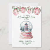 Geweldige tijd van het jaar Aziatische Sneeuw Were Feestdagenkaart (Voorkant)