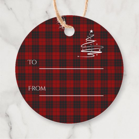 Geweldige tijd van het jaar Rode Kerstmis Bedankjes Labels (Achterkant)