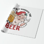 Geweldige tijd voor een bier cadeaupapier (Uitgerold)