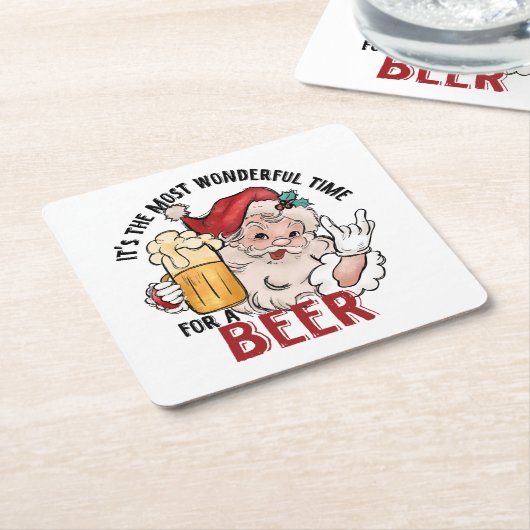 Geweldige tijd voor een bier kartonnen onderzetters (Schuin)