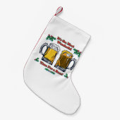 Geweldige tijd voor een bier kleine kerstsok (Voorkant (Hangend))