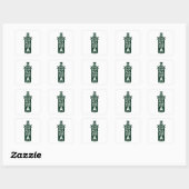 Geweldige tijd voor een bier vierkante sticker (Vel)
