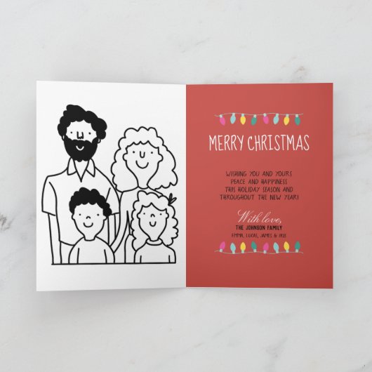 Geweldige tijd voor een feestelijke kerstkaart voo kaart (Binnen)