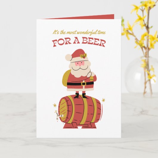 Geweldige tijd voor een feestelijke kerstkaart voo kaart (Gele Bloem)