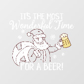 Geweldige tijd voor het klaren van een biermerk raamsticker (Vel)