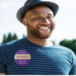 Geweldige tijden! Knop KLANT gezinshereniging beho Ronde Button 5,7 Cm