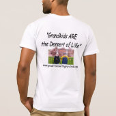 Geweldige tijden met kleinkinderen t-shirt (Achterkant)