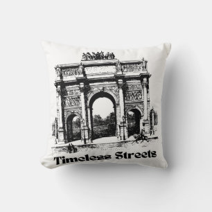 Geweldige tijdloze straten tas voor jou kussen
