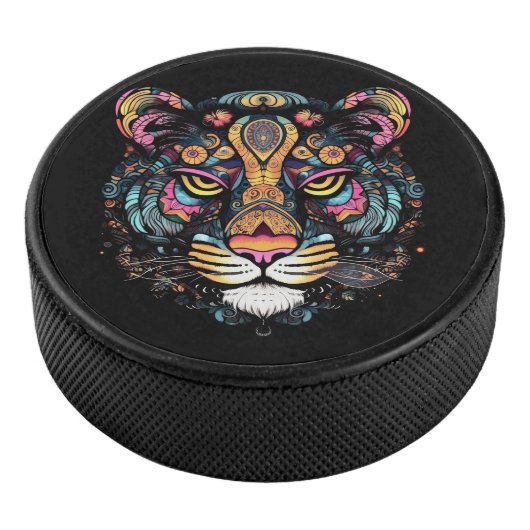 Geweldige Tijger Kop Hockey Puck (3/4)
