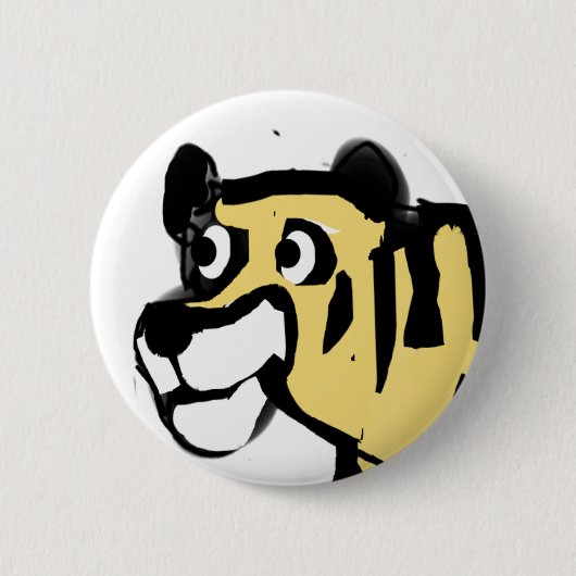 Geweldige Tijger Ronde Button 5,7 Cm (Voorkant)
