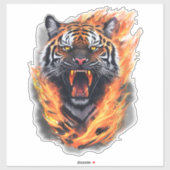 Geweldige tijger sticker (Vel)