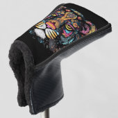 Geweldige tijgerkop golfheadcover (3/4 voorkant)