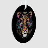 Geweldige tijgerkop ornament (voorkant)